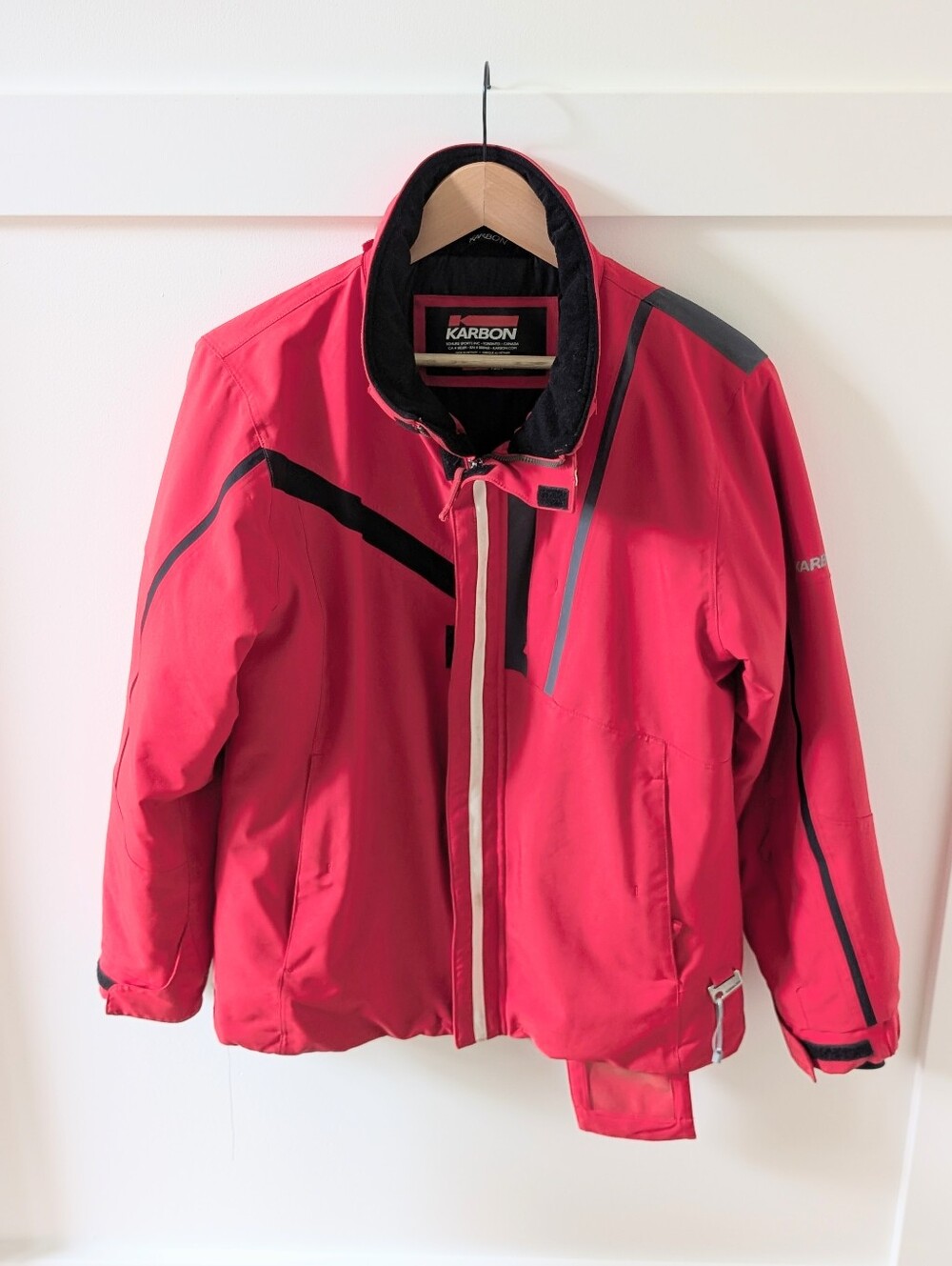 KARBON Children's Junior Red Ski Jacket